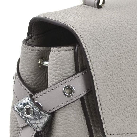 Auth Michael Kors Handbag Shoulder Bag Gray Leather/Silvertone - h30930a - Picture 6 of 15